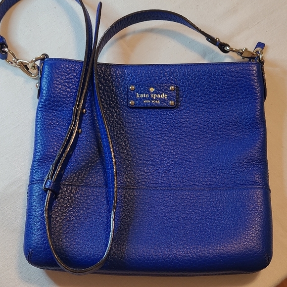 Kate Spade Grove Court Cora Vibrant Blue Crossbody Bag - Picture 1 of 4